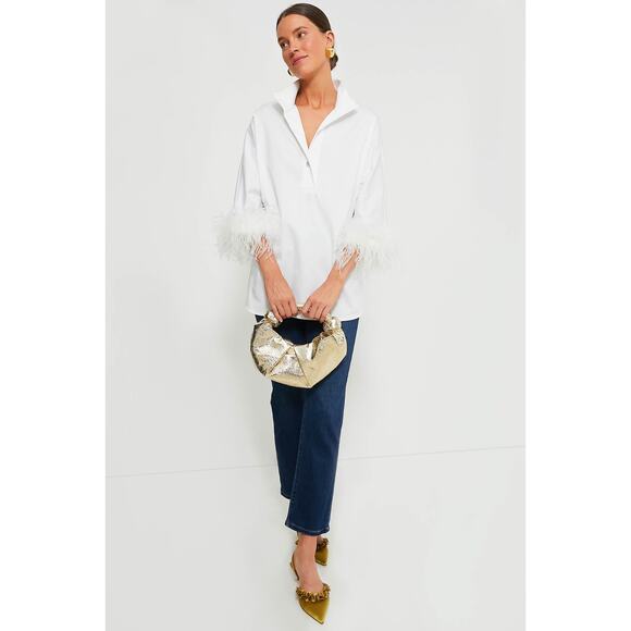 Tuckernuck White Feather Willow Blouse NWT size XS - Picture 2 of 11